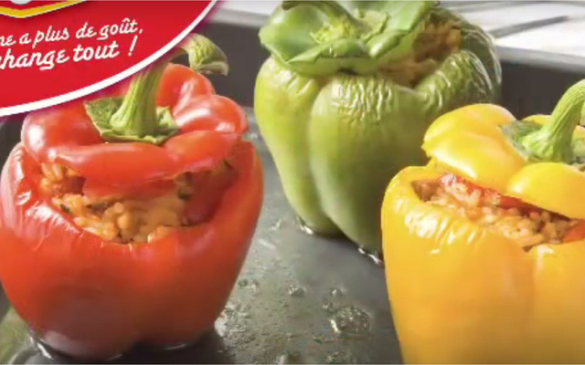 Poivrons farcis à la moutarde