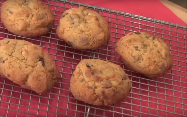 Cookies aux amandes finement chocolatés