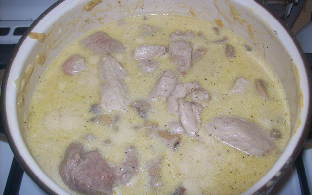 Sautés de porc à la moutarde