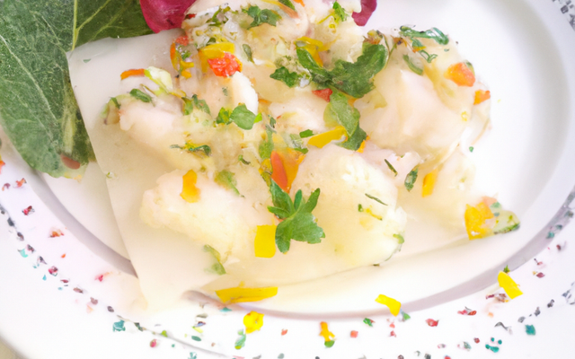 Tartare de cabillaud en coques