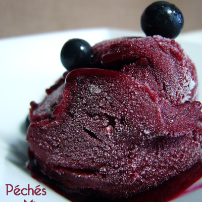 Sorbet cassis