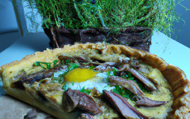 Quiche au confit de canard