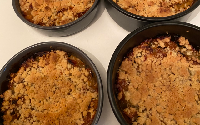 Crumble pommes-caramel