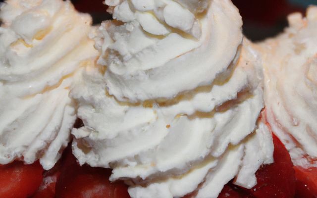 Corolles de fraises en chantilly
