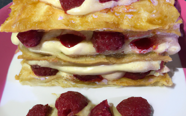 Millefeuille aux framboises