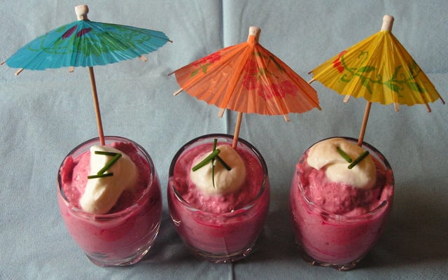 Crémeux de betterave au chèvre