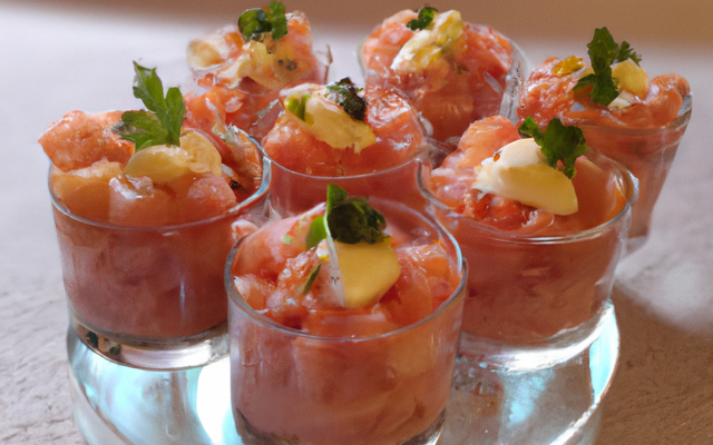 Verrines au saumon