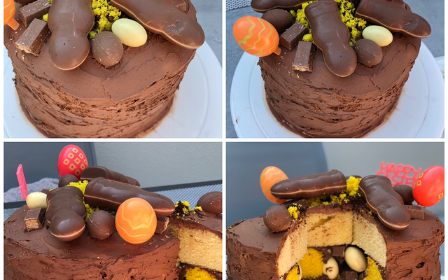 Gâteau au chocolat surprise de Pâques