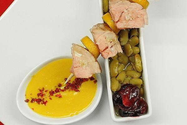 Brochettes Mignonnes Fondantes, Flageolets légers : battle pour le fun...