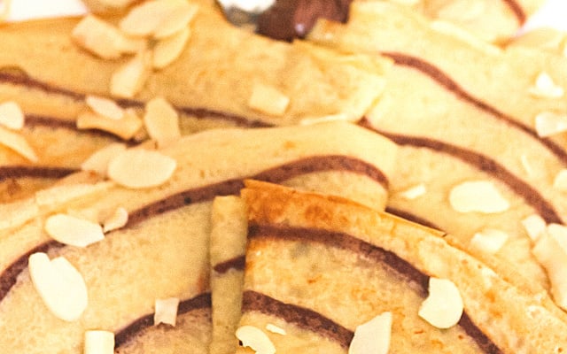 Crêpes zébrées sans lactose