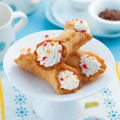 Cannoli crème et fruits confits