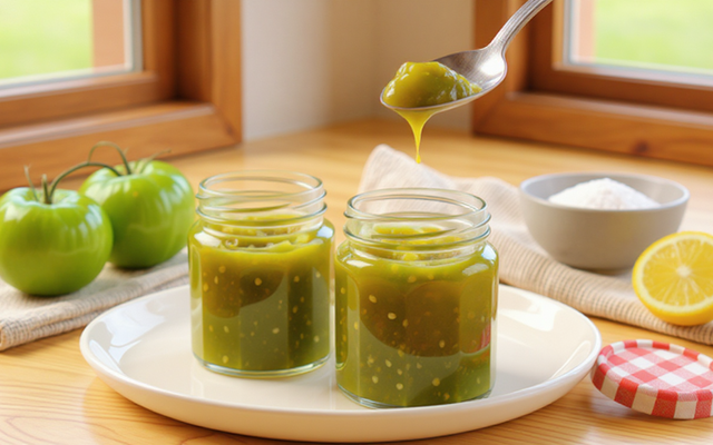 Confiture de tomates vertes rapide