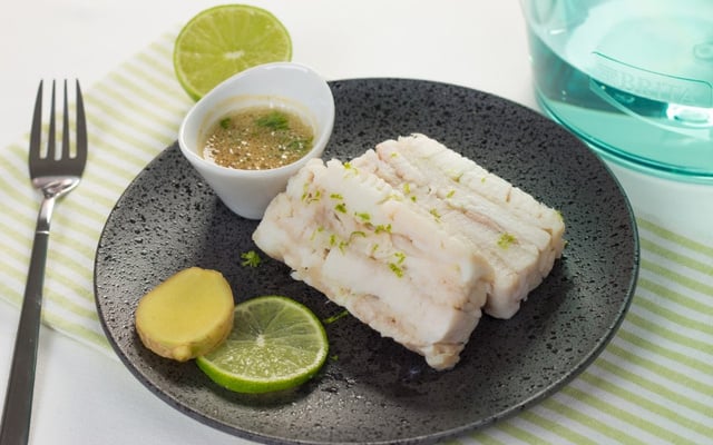 Pressé de raie citron vert et gingembre