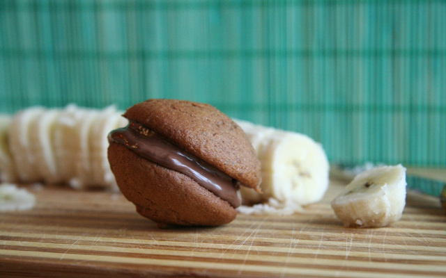Whoopies banane nutella