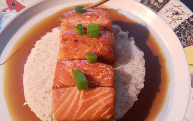 Saumon mariné au soja