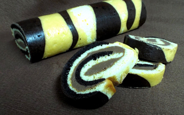 Roulé zébré chocolat tonka