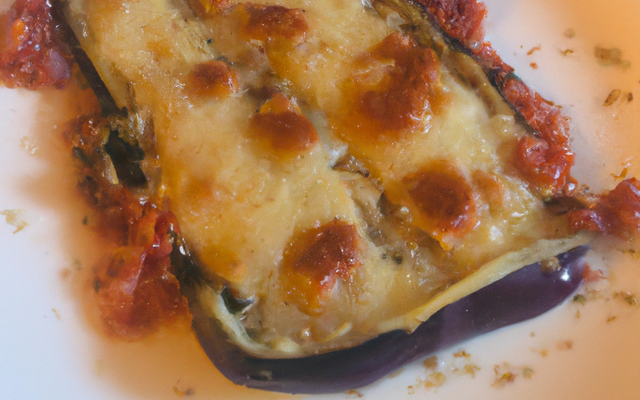 Parmigiana d'aubergine contemporaine