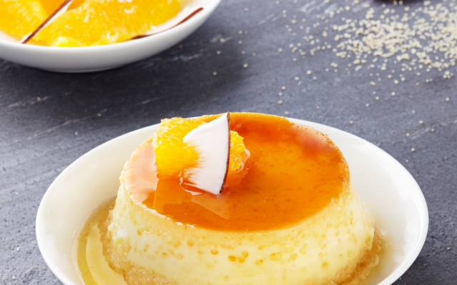 Petits flans à la noix de coco