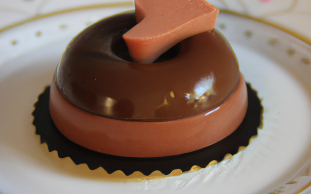 Entremet au chocolat au cœur crémeux
