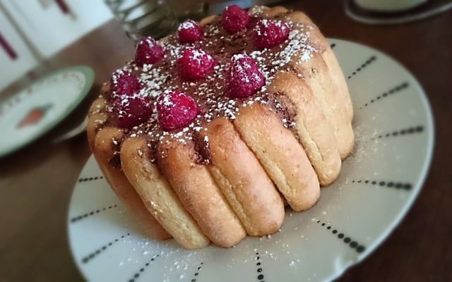 Charlotte chocolat - framboises