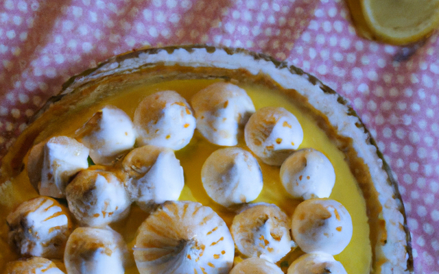 Tarte au citron meringué sur lit de spéculos