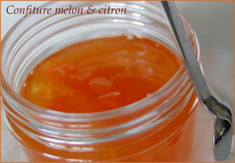 Confiture de melons jaunes et de citrons