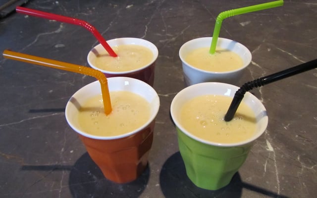Smoothie banane citron vert