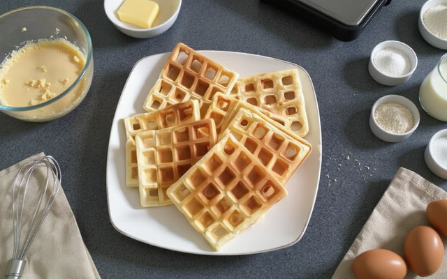 Gaufres traditionnelles et moelleuses