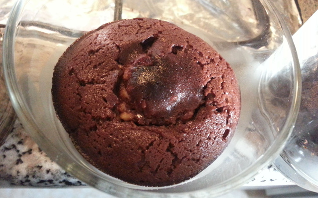 Moelleux au chocolat et Ferrero Rocher