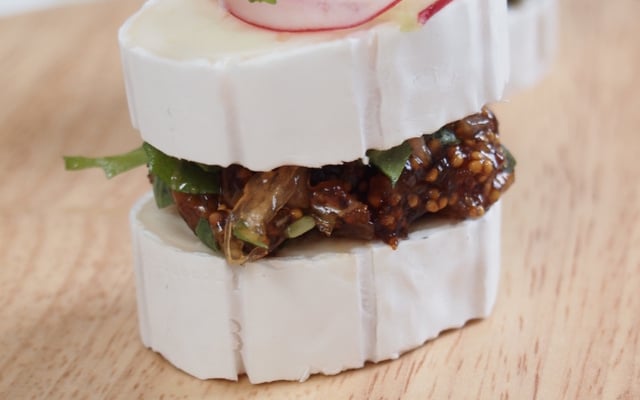 En-Cas de Caprice des Dieux et son chutney figues et roquette
