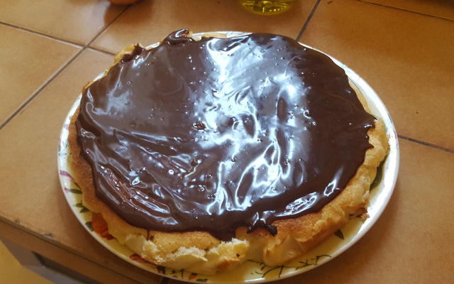 Flan coco et chocolat comme un bounty