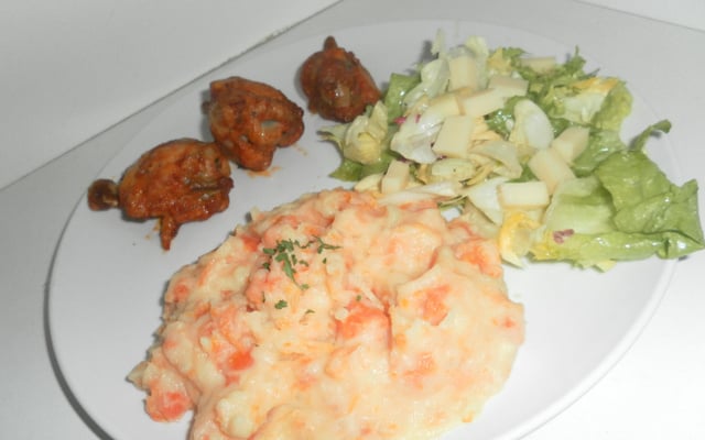 Purée pomme de terre, carottes