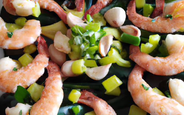 Poireaux aux crevettes