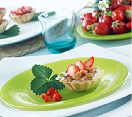 Tartelettes fraises-rhubarbe