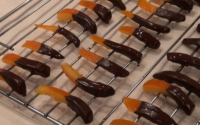 Orangettes au chocolat