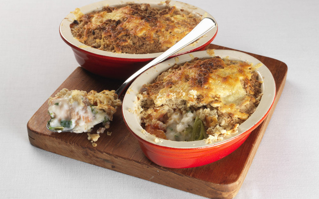 Saumon en crumble
