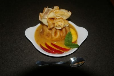 Crêpes pêche / nectarine