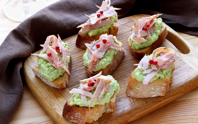 Crostinis à la courgette