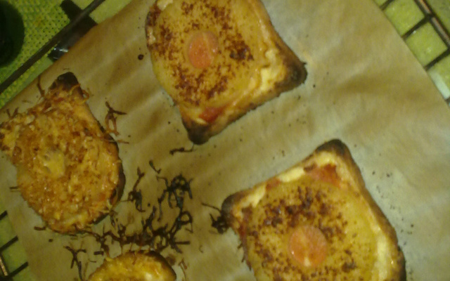 Toast ensoleillé ananas et jambon