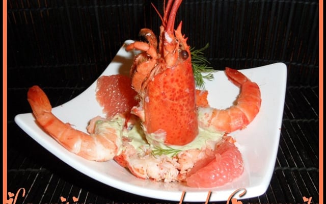 Fraîcheur de homard à l'avocat