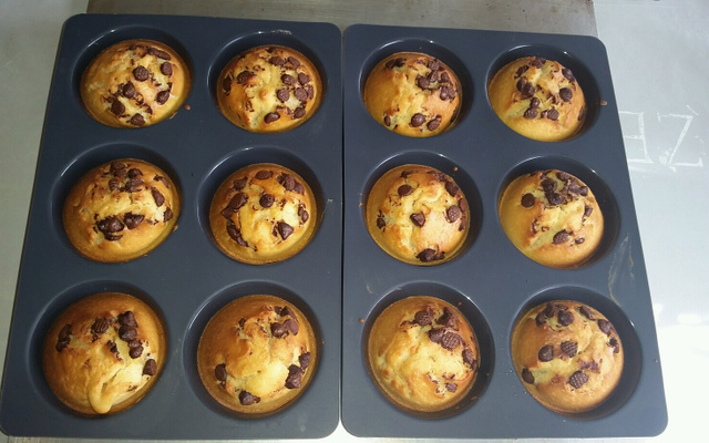 Muffins aux pépites de chocolat faciles