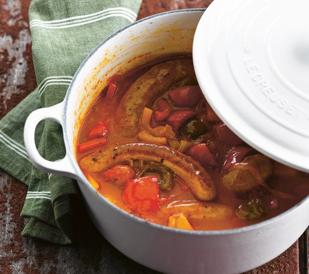 Pot-au-feu méditerranéen à la saucisse