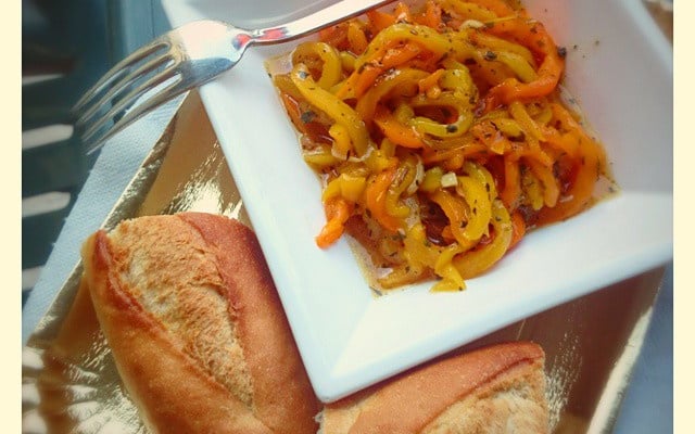 Poivrons marinés tout simples
