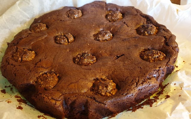 Brownie aux Ferrero Rocher