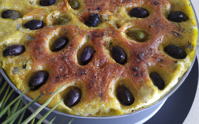 Cake aux asperges et olives