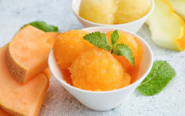 Sorbet au melon au Monsieur Cuisine