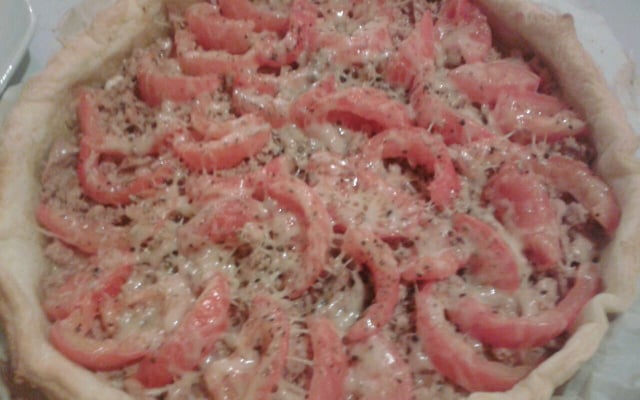 Tarte tomates/thon et vache qui rit
