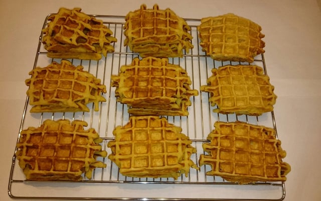 Mini-gaufres aux pommes