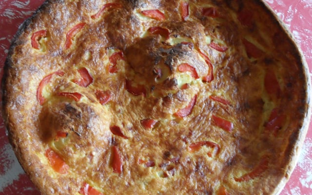 Quiche Lorraine au jambon lardons et champignons