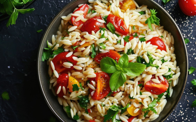 Salade d'Orzo au basilic